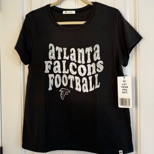 47 Brand Atlanta Falcons Black T-Shirt NWT